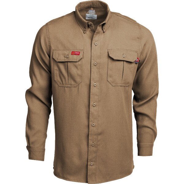 LAPCO FR Modern Uniform Shirt in Khaki